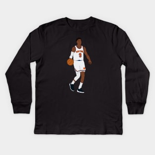 RJ Barrett Minimal Kids Long Sleeve T-Shirt